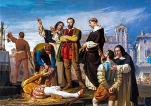 Ejecución de los comuneros de Castilla en Villalar el 24 de abril de 1521, en el marco de la guerra de las Comunidades de Castilla 