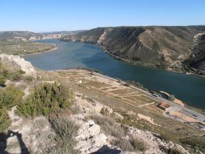 Aiguabarreig de los ríos Segre y Cinca con el río Ebro en Mequinenza 
